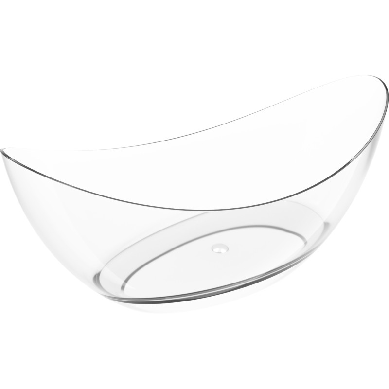 Mexen Vea cadă de baie freestanding transparentă 180 x 80 cm, clear, dop cromat - 58091808008
