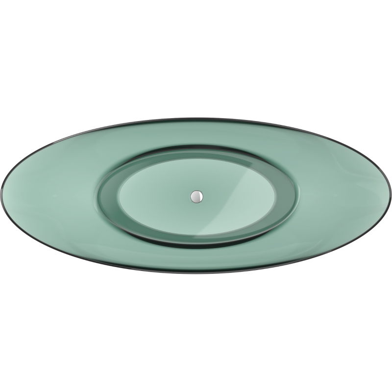 Mexen Vea cadă freestanding transparentă teal 180 x 80 cm, dop crom - 58091808011