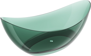 Mexen Vea cadă freestanding transparentă 180 x 80 cm, teal, dop cromat - 58091808011