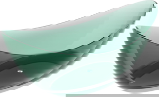 Mexen Vea teal wanna szabadon álló átlátszó 180 x 80 cm, krómleeresztő - 58091808011