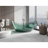 Mexen Vea cadă freestanding transparentă 180 x 80 cm, teal, dop cromat - 58091808011