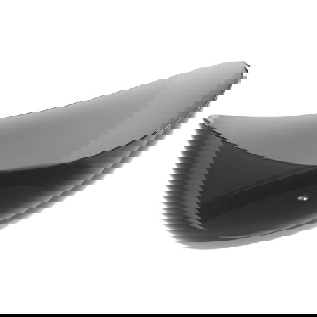 Mexen Vea fekete szabadon álló átlátszó kád 180 x 80 cm, krómozott dugó - 58091808013