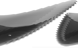 Mexen Vea fekete szabadon álló átlátszó kád 180 x 80 cm, króm lefolyó - 58091808013