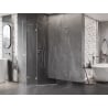 Mexen Lunar L cabină de duș pentagonală cu deschidere pe stânga 80 x 90 cm, transparent, crom - 831L-080L-090P-01-00-L