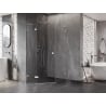 Mexen Lunar L cabină de duș pentagonală cu deschidere pe stânga 80 x 90 cm, transparent, crom - 831L-080L-090P-01-00-L