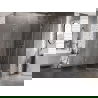 Mexen Lunar L cabină de duș pentagonală cu deschidere dreapta 90 x 100 cm, transparentă, crom - 831L-090P-100L-01-00-P