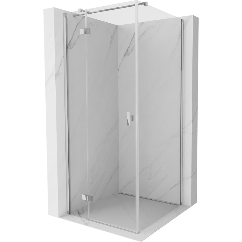 Mexen Mist H T cabină de duș cu deschidere stânga 85 x 85 cm, transparent, crom - 8A5T-085-085-01-00-L