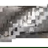 Cabină de duș pentagonală Mexen Lunar L, basculantă dreapta 90 x 100 cm, transparent, alb - 831L-090P-100L-20-00-P