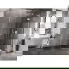 Cabină de duș pentagonală Mexen Lunar L, basculantă dreapta 90 x 100 cm, transparent, alb - 831L-090P-100L-20-00-P