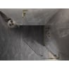 Mexen Lunar L cabină de duș pentagonală cu deschidere dreaptă 90 x 100 cm, transparent, auriu - 831L-090P-100L-50-00-P