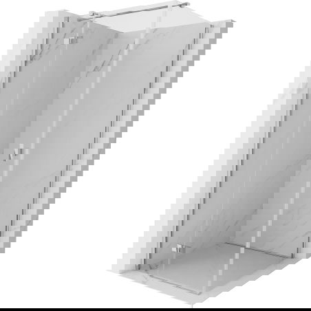 Mexen Mist H T cabină de duș cu ușă batantă stânga 95 x 95 cm, transparent, crom - 8A5T-095-095-01-00-L