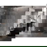 Mexen Lunar L ötszögletű zuhanykabin, balra nyíló 80 x 100 cm, áttetsző, csiszolt réz - 831L-080L-100P-65-00-L