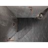 Mexen Lunar L ötszögletű zuhanykabin, balra nyíló, 90 x 100 cm, átlátszó, csiszolt réz - 831L-090L-100P-65-00-L