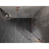 Mexen Lunar L cabina de duș pentagonală cu ușă dreapta 90 x 100 cm, transparent, cupru periat - 831L-090P-100L-65-00-P