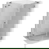 Mexen Lunar L ötszögletű zuhanykabin balra nyíló 80x90 cm, átlátszó, gun gray kefe - 831L-080L-090P-66-00-L