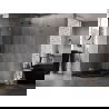 Mexen Lunar L ötszögletű zuhanykabin balra nyíló 80x90 cm, átlátszó, gun gray kefe - 831L-080L-090P-66-00-L