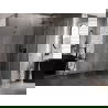 Mexen Lunar L ötszögletű jobbos nyíló zuhanykabin 80x100 cm, átlátszó, kefe gun szürke - 831L-080P-100L-66-00-P