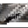 Mexen Lunar L cabină de duș pentagonală cu balamale stânga 80 x 100 cm, transparent, neagră - 831L-080L-100P-70-00-L