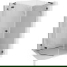 Mexen Lunar L cabină de duș pentagonală pivotantă stânga 90 x 100 cm, transparentă, neagră - 831L-090L-100P-70-00-L