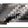 Mexen Lunar L cabină de duș pentagonală pivotantă stânga 90 x 100 cm, transparentă, neagră - 831L-090L-100P-70-00-L