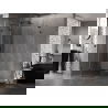 Mexen Lunar L cabină de duș pentagonală pivotantă stânga 90 x 100 cm, transparentă, neagră - 831L-090L-100P-70-00-L