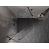 Mexen Lunar cabină de duș pentagonală cu deschidere pe stânga 90 x 100 cm, transparentă, neagră - 831-090L-100P-70-00-L