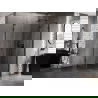 Mexen Lunar L ötszögletű zuhanykabin, jobbra nyíló 90 x 100 cm, átlátszó, fekete - 831L-090P-100L-70-00-P