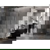 Mexen Lunar cabină de duș pentagonală cu deschidere spre stânga 80 x 100 cm, transparent, gun metal - 831-080L-100P-95-00-L