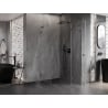 Mexen Lunar L cabină de duș pentagonală cu deschidere dreapta 80 x 90 cm, transparent, gun metal - 831L-080P-090L-95-00-P