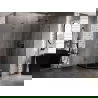 Mexen Lunar L cabină de duș pentagonală cu balamale dreapta 80 x 100 cm, transparent, gun metal - 831L-080P-100L-95-00-P