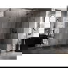 Mexen Lunar L cabină de duș pentagonală cu balamale dreapta 80 x 100 cm, transparent, gun metal - 831L-080P-100L-95-00-P