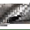 Mexen Lunar cabină de duș pentagonală cu ușă dreaptă 80 x 90 cm, transparent, gun metal - 831-080P-090L-95-00-P