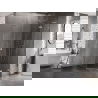 Mexen Lunar L cabină de duș pentagonală cu balamale dreapta 90x100 cm, transparent, nichel periat - 831L-090P-100L-97-00-P