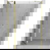 Mexen Mist ușă de duș batantă 125 cm, transparentă, aurie - 8A4-125-001-50-00
