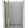 Mexen Mist ușă de duș batantă 130 cm, transparentă, aurie - 8A4-130-001-50-00