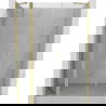 Mexen Mist ușă de duș batantă 130 cm, transparentă, auriu periat - 8A4-130-001-55-00