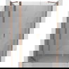 Mexen Mist ușă de duș pivotantă 125 cm, transparentă, cupru periat - 8A4-125-001-65-00