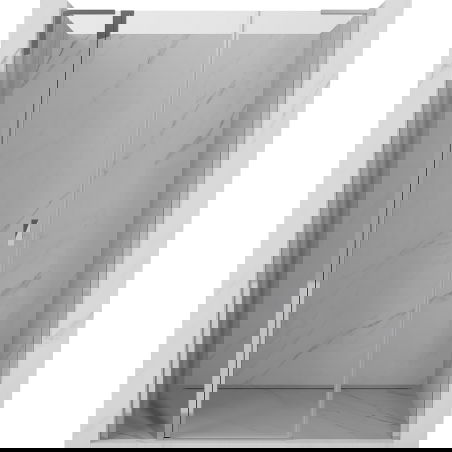 Mexen Mist L ușă de duș pivotantă 140 cm, transparent, crom - 8A4L-140-001-01-00