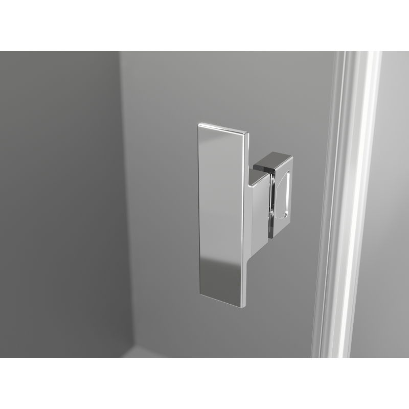 Mexen Mist L ușă de duș batantă 150 cm, transparent, crom - 8A4L-150-001-01-00