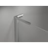 Mexen Mist L uși de duș pivotante 140 cm, transparent, crom - 8A4L-140-001-01-00