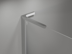 Mexen Mist L uși de duș pivotante 140 cm, transparent, crom - 8A4L-140-001-01-00