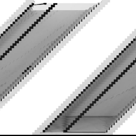 Mexen Mist ușă de duș batantă 95 cm, transparentă, neagră - 8A4-095-000-70-00