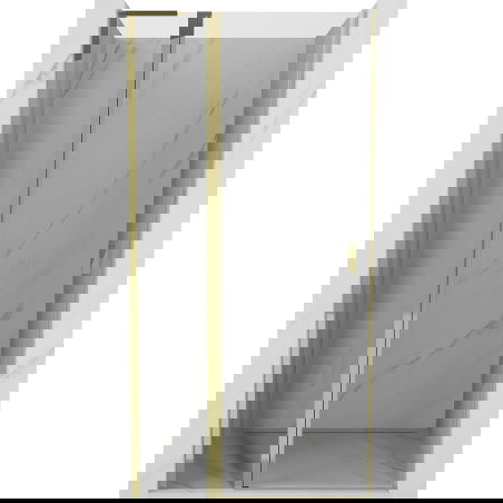 Mexen Mist L ușă de duș batantă 120 cm, transparentă, aurie - 8A4L-120-000-50-00
