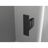 Mexen Mist ușă de duș batantă dreaptă 90 cm, ramă neagră, negru - 8A4-090-000-70-70-P