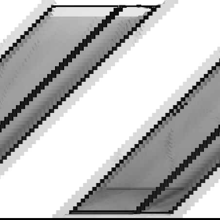 Mexen Mist ușă de duș batantă dreapta 115 cm, ramă neagră, negru - 8A4-115-000-70-70-P