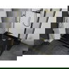 Mexen Apia cabină de duș extensibilă 140 x 100 cm, transparent, Aurie + cadă de duș Flat, Neagră - 840-140-100-50-00-4070G