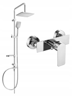 Mexen Alexa Sven set duș aplicat cu pară de duș și baterie de duș, crom - 71240262-00
