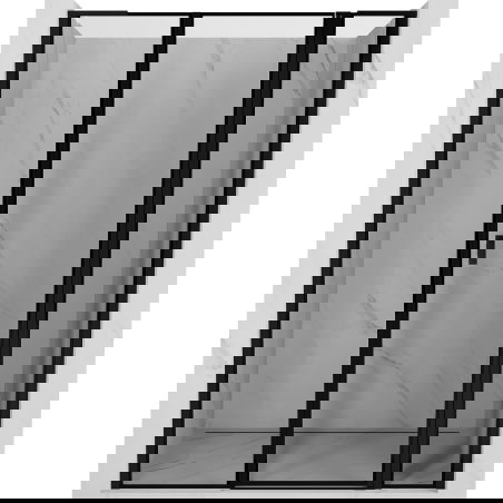 Mexen Mist L ușă de duș pivotantă dreapta 155 cm, ramă neagră, neagră - 8A4L-155-001-70-70-P