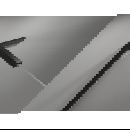 Mexen Mist L ușile de duș rabatabile dreapta 115 cm, grilaj negru, negru - 8A4L-115-000-70-77-P