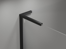 Mexen Mist L ușile de duș rabatabile dreapta 115 cm, grilaj negru, negru - 8A4L-115-000-70-77-P